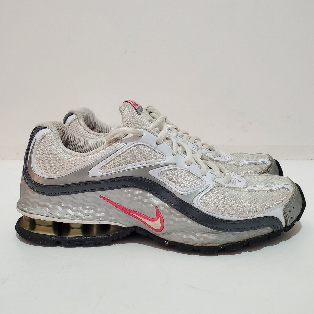 Nike Reax Run 5 Women's Size 7 White Silver Running Training Shoes 407987-116